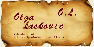 Olga Lasković vizit kartica